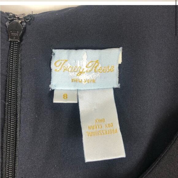 Tracy Reese black wool blend ruffle hem mini dress - Picture 3 of 9